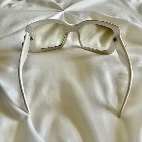 Dior white sunglasses